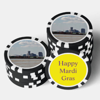 Lot De Jeton De Poker New Orleans Skyline Mardi Gras 