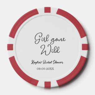 Lot De Jeton De Poker Nom date de la fête de mariage Girl gone wild simp