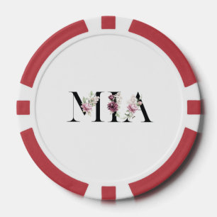Lot De Jeton De Poker Nom Mia