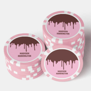 Lot De Jeton De Poker Nom personnalisé Déchets de chocolat
