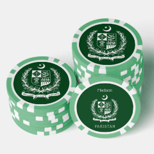 Lot De Jeton De Poker Nom personnalisé Pakistan