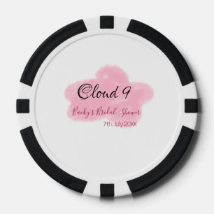Lot De Jeton De Poker Nuage neuf rouge pastel shower de mariage nommédat