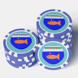 Lot De Jeton De Poker Oiseau de Noël