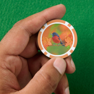 Lot De Jeton De Poker Orchard Oriole Songbird Peinture Oiseau original