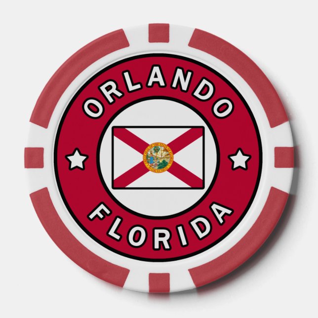 Lot De Jeton De Poker Orlando Floride (Recto)