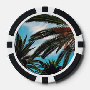 Lot De Jeton De Poker Palmiers Tropicaux
