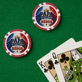 Lot De Jeton De Poker Papa, Le Plus Grand de Tous les Héros