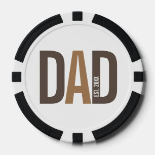 Lot De Jeton De Poker Papa personnalisé moderne établi