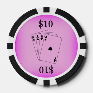 Lot De Jeton De Poker Partie de Bachelorette d'as