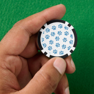 Lot De Jeton De Poker Patrouilles de Doodle, Paws de Chien, Paws Bleus