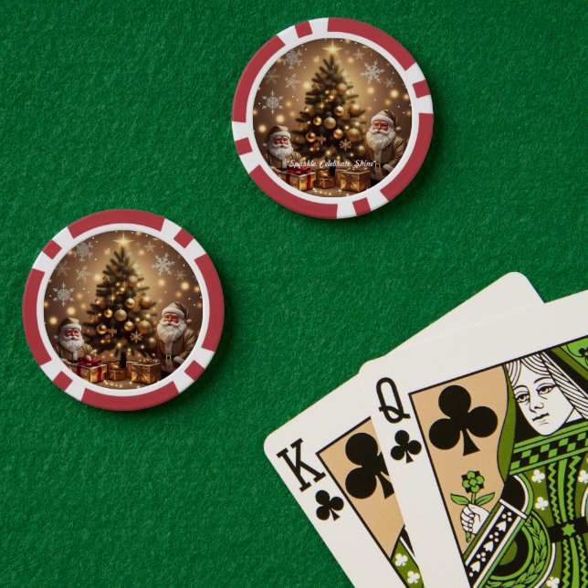 Lot De Jeton De Poker "Pays des merveilles hivernales gelé" (Table de poker (double))