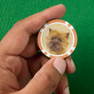 Lot De Jeton De Poker Peinture de Cairn Terrier - Cute Original Chien Ar