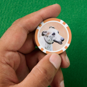 Lot De Jeton De Poker Peinture Greyhound - Cute Original Chien Art