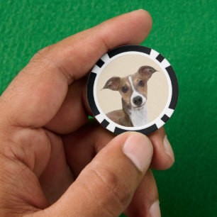 Lot De Jeton De Poker Peinture italienne Greyhound - Cute Original Chien