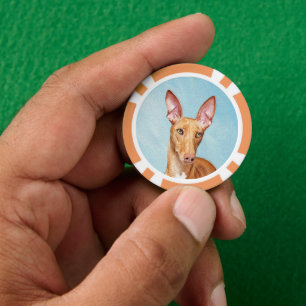 Lot De Jeton De Poker Peinture Pharaon Hound - Cute Original Chien Art