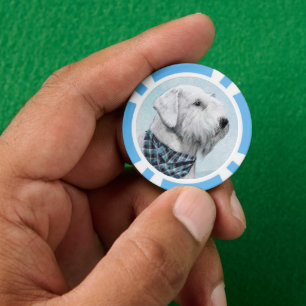 Lot De Jeton De Poker Peinture Sealyham Terrier - Cute Original Chien Ar