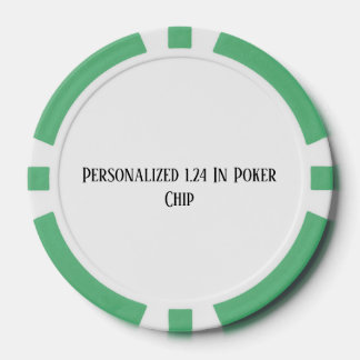 Lot De Jeton De Poker Personnalisé 1,24 en vert