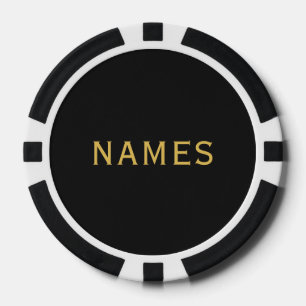 Lot De Jeton De Poker Personnalisé avec le nom de famille ou le surnom