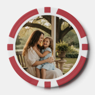 Lot De Jeton De Poker Photo d'amour mère fille cadeau fête des mères fam