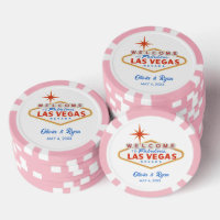 Pink Las Vegas Wedding Favor