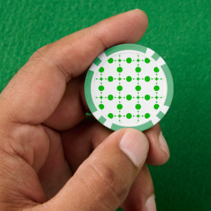 Lot De Jeton De Poker Pois verts, Motif à points Polka, points, pointill