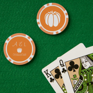 Lot De Jeton De Poker Potiron dans l'Orange