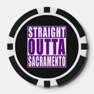 Lot De Jeton De Poker Pourpre droit d'Outta Sacramento