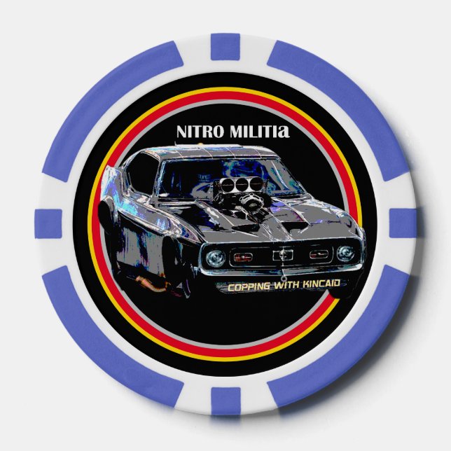 Lot De Jeton De Poker puce de poker NITRO MILITIA (Recto)
