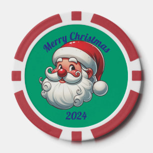 Lot De Jeton De Poker puce Noël 24 Père Noël