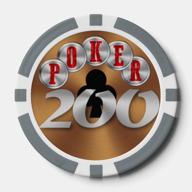 Lot De Jeton De Poker Puces 200 (Recto)