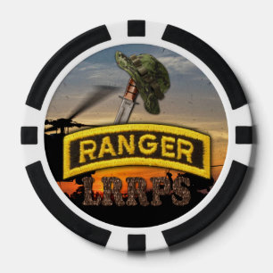 Lot De Jeton De Poker rangers aéroportés de l'armée lrp lrp anciens comb