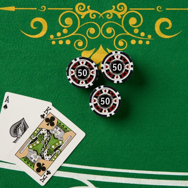 Lot De Jeton De Poker Red Casino Chip Las Vegas (Table de poker (pile))