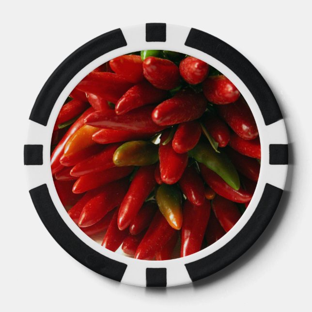 Lot De Jeton De Poker Red Chillis (Recto)