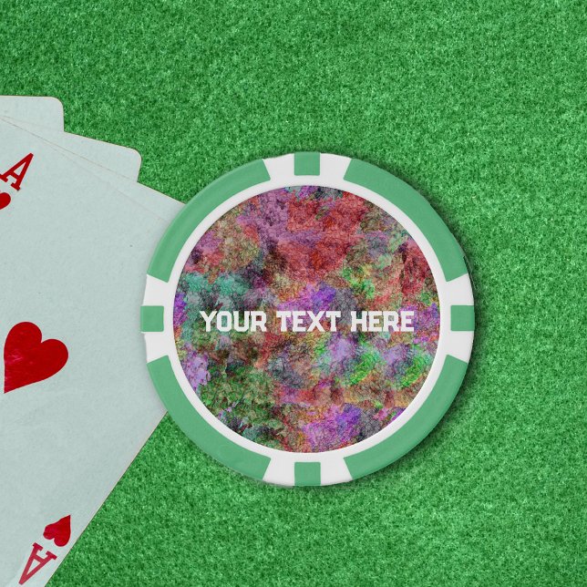 Lot De Jeton De Poker Résumé Conception des couleurs torsadées (Abstract design swirls of misty pretty colours in pink, purples, greens on poker chips.)