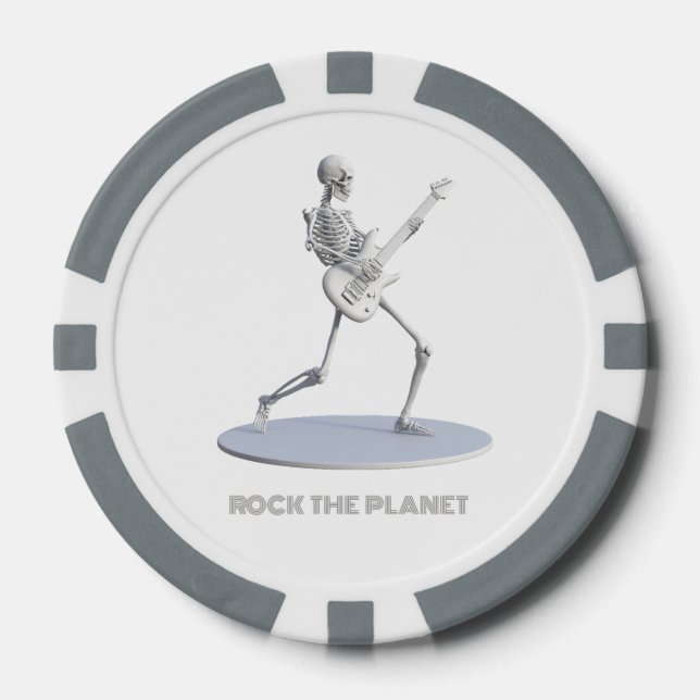 Lot De Jeton De Poker Rock The Planet (Recto)