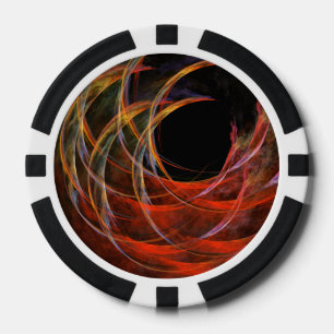 Lot De Jeton De Poker Rompre le cercle de l'art Abstrait