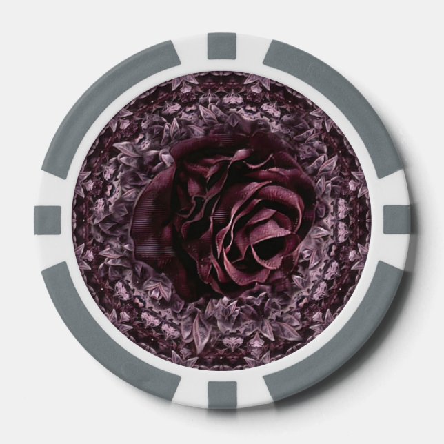 Lot De Jeton De Poker Rosace Mandala  (Recto)