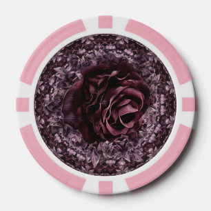 Lot De Jeton De Poker Rose Mandala