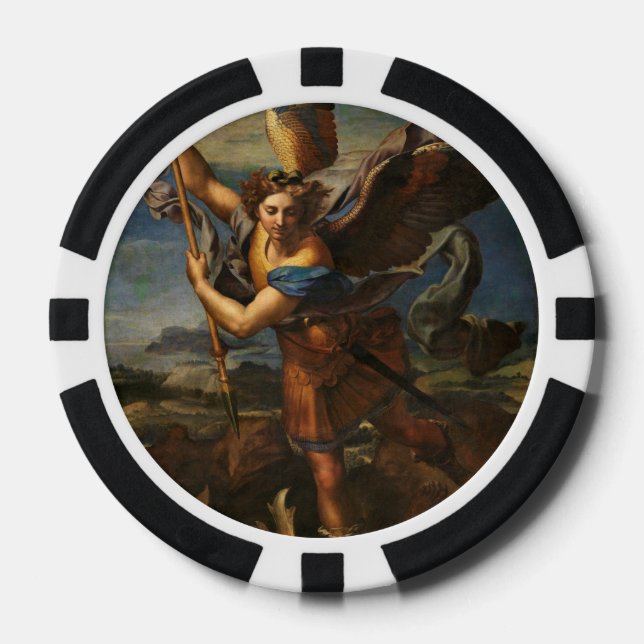 Lot De Jeton De Poker Saint Michael Vanquishing Satan (Recto)