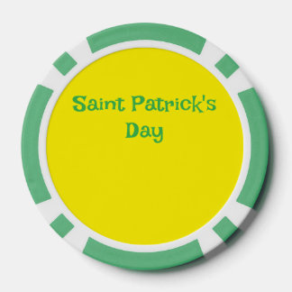 Lot De Jeton De Poker Saint Patrick's Day poker chip