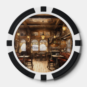 Lot De Jeton De Poker Saloon Bar du Far West