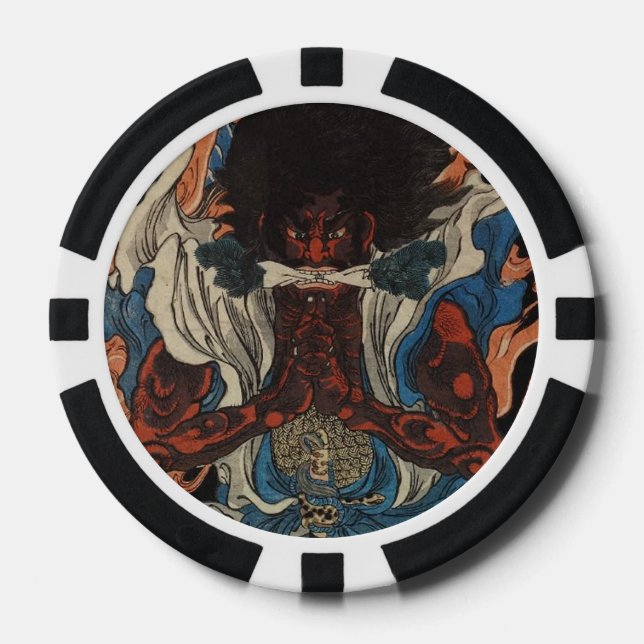 Lot De Jeton De Poker Samurai (Recto)