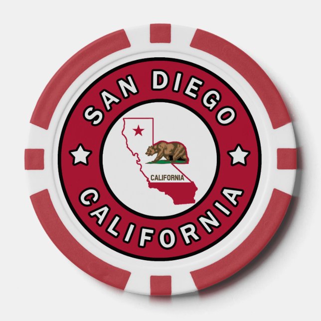 Lot De Jeton De Poker San Diego Californie (Recto)