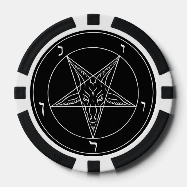 Lot De Jeton De Poker Satanic Poker Chips (Recto)