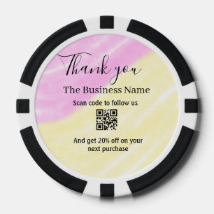 Lot De Jeton De Poker Scannez le QR pour nous suivre merci code de réduc