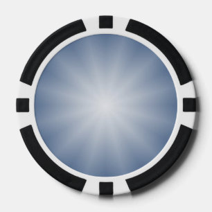 Lot De Jeton De Poker Seules les dégradations de couleur étoile - bleu