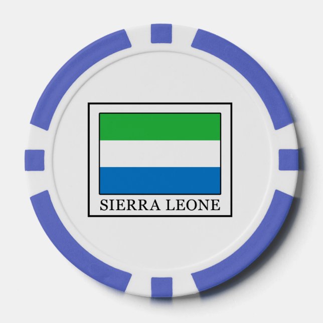 Lot De Jeton De Poker Sierra Leone (Recto)