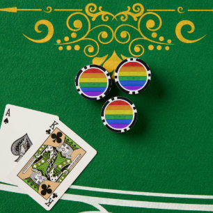Lot De Jeton De Poker SlipperyJoe's classique arc-en-ciel tactile artisa