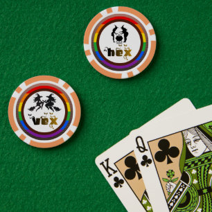 Lot De Jeton De Poker Sorcières Hex. Vex. Corps Positif et Divers