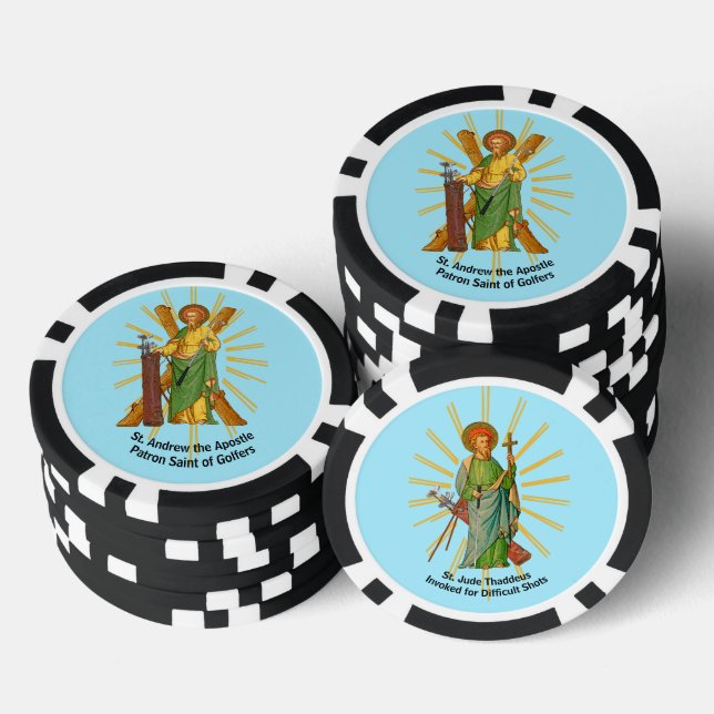 Lot De Jeton De Poker St. Andrew l'Apôtre / St. Jude Thaddeus Golf (Empiler)